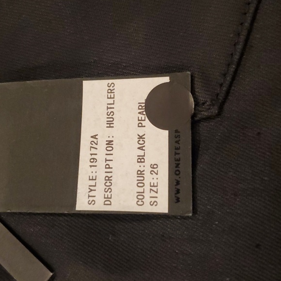 One Teaspoon by Revolve Black Side Lace-Up High Waist Shorts. Size 26 - Picture 8 of 8